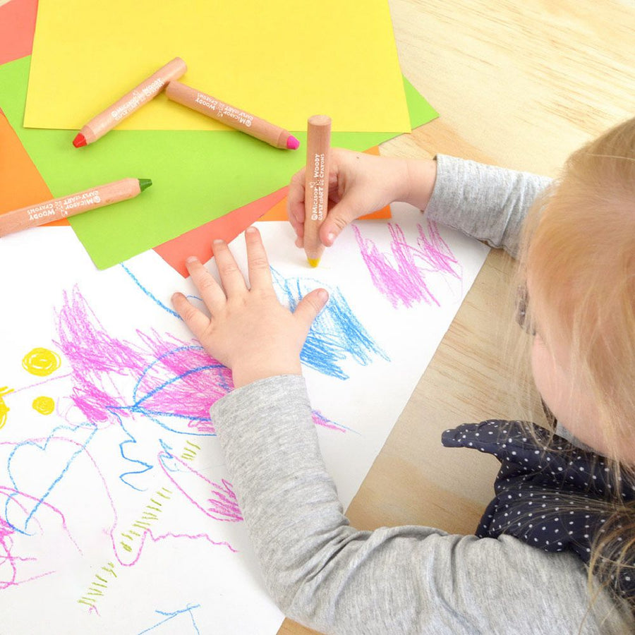 Micador early stART Woody Crayons - 6 Pack - liquidation.store