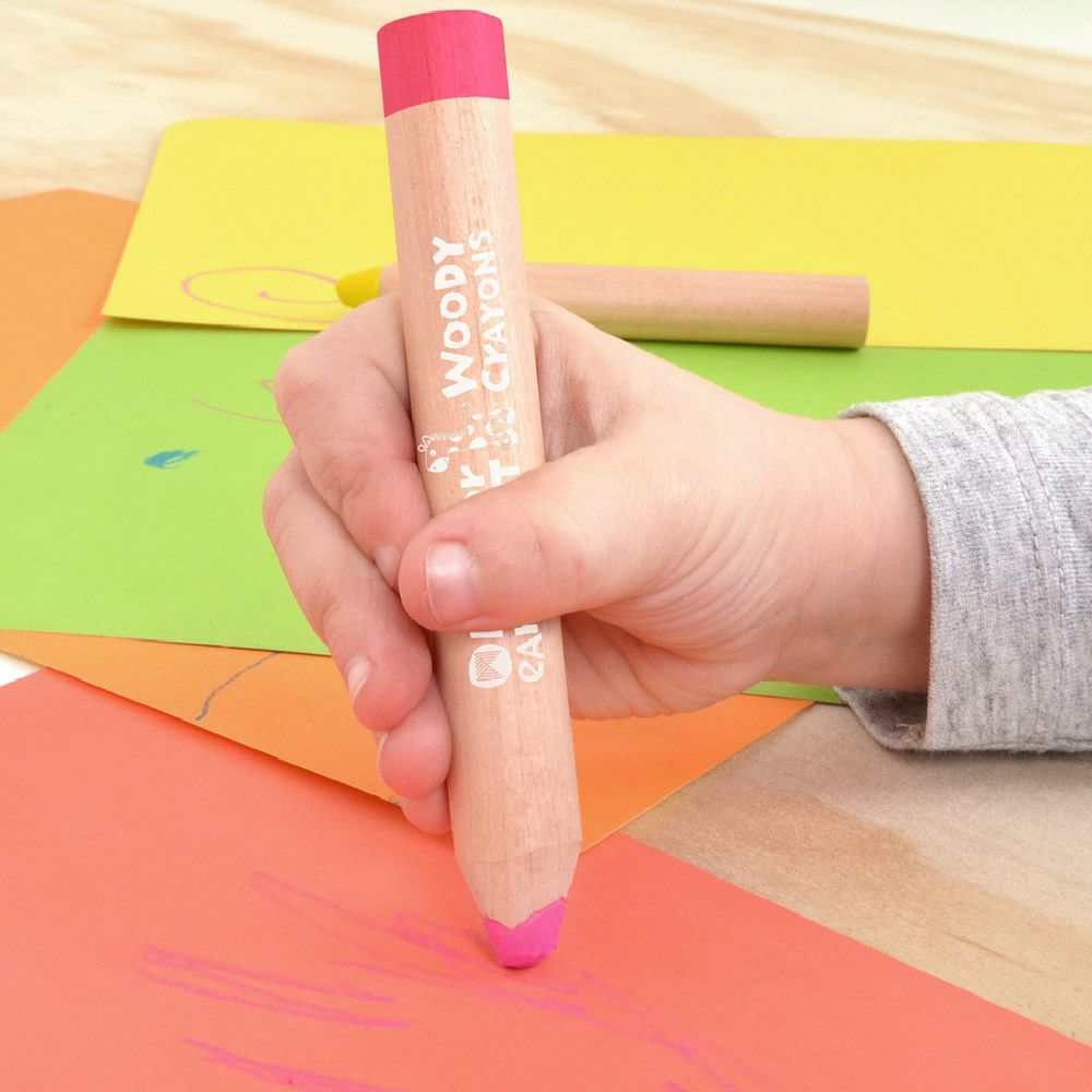 Micador early stART Woody Crayons - 6 Pack - liquidation.store