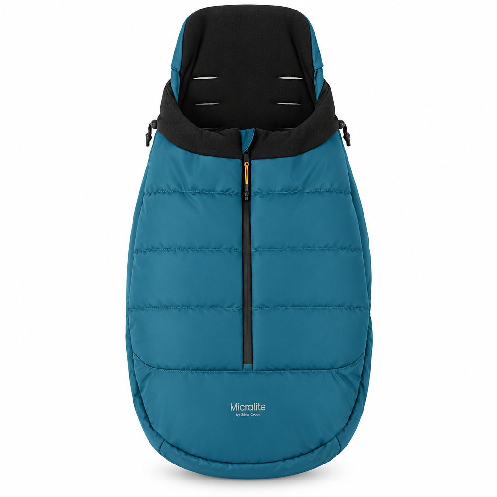 Micralite by Silver Cross FastFold Footmuff – Teal - liquidation.store