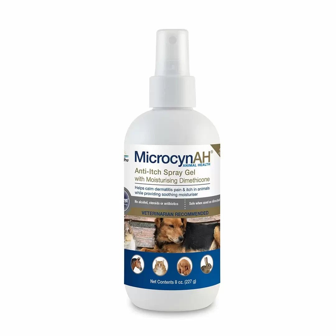 Microcyn AH Anti - Itch Soothing Spray Gel for Pets - 237ml X3 - liquidation.store