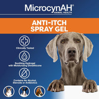 Thumbnail for Microcyn AH Anti - Itch Soothing Spray Gel for Pets - 237ml X3 - liquidation.store