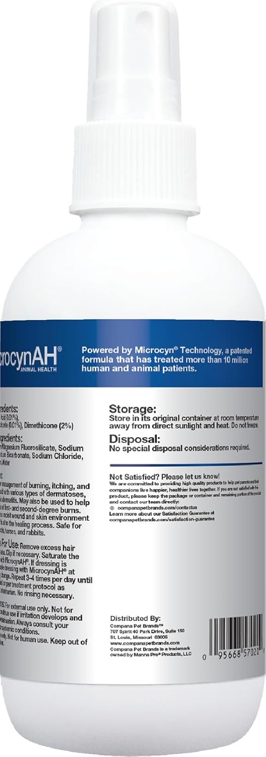 Microcyn AH Anti - Itch Soothing Spray Gel for Pets - 237ml X3 - liquidation.store