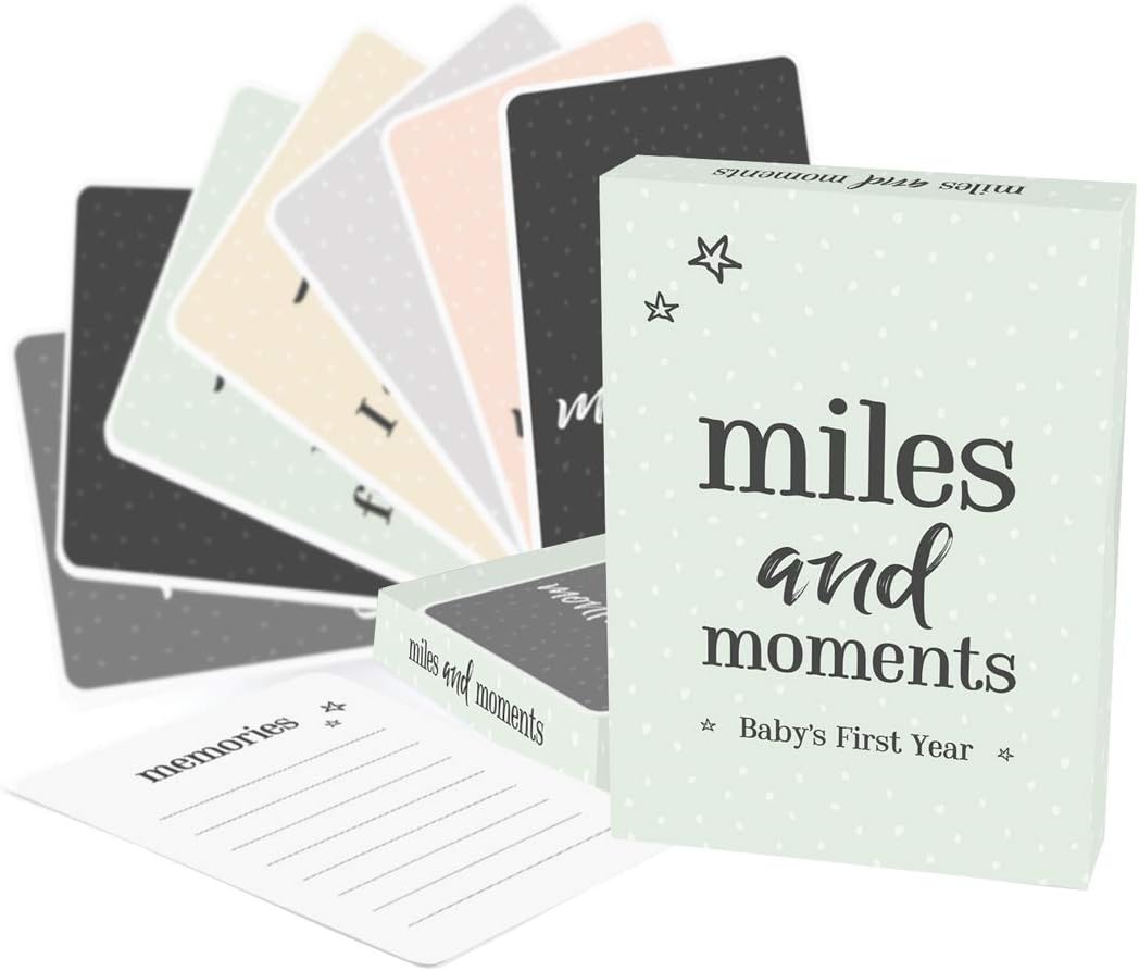 Miles and Moments Cards by Milestone - Baby’s First Year Keepsake Moments - liquidation.store