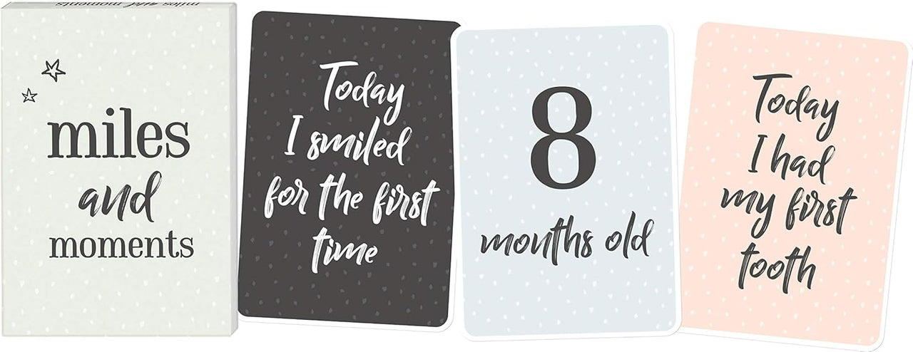 Miles and Moments Cards by Milestone - Baby’s First Year Keepsake Moments - liquidation.store