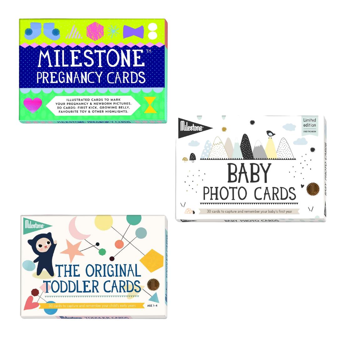 Milestone Memory Cards Bundle - Pregnancy, New Born & Toddler - liquidation.store