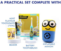 Thumbnail for Minions Kids Electric Toothbrush Gift Set - Age4+ - liquidation.store