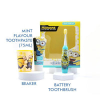 Thumbnail for Minions Kids Electric Toothbrush Gift Set + Travel Kit - Age4+ - liquidation.store