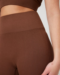 Snuggz Fit Super Stretch V Neck Bar and Legging Brown Set (Various Sizes)