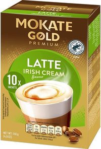 Thumbnail for Mokate Gold Premium Irish Cream Latte Coffee Sachets x10 - Pack of 12 (120 Sachets) - liquidation.store