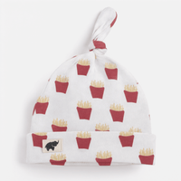 Monica + Andy Baby Top Knot Cap - Chips (0-6M) - liquidation.store