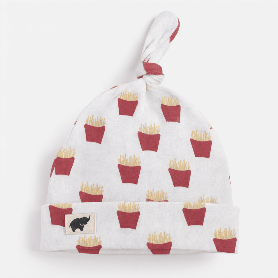 Monica + Andy Baby Top Knot Cap - Chips (0-6M) - liquidation.store