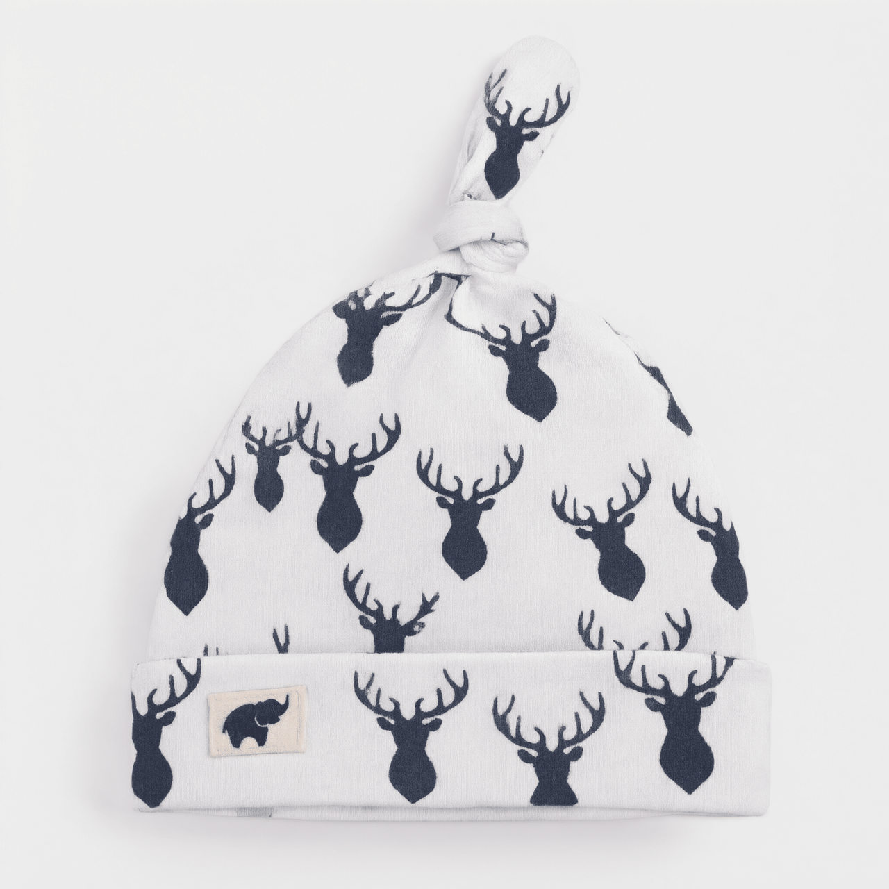 Monica + Andy Baby Top Knot Cap - Deer (0-6M) - liquidation.store