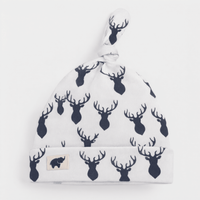 Monica + Andy Baby Top Knot Cap - Deer (0-6M) - liquidation.store