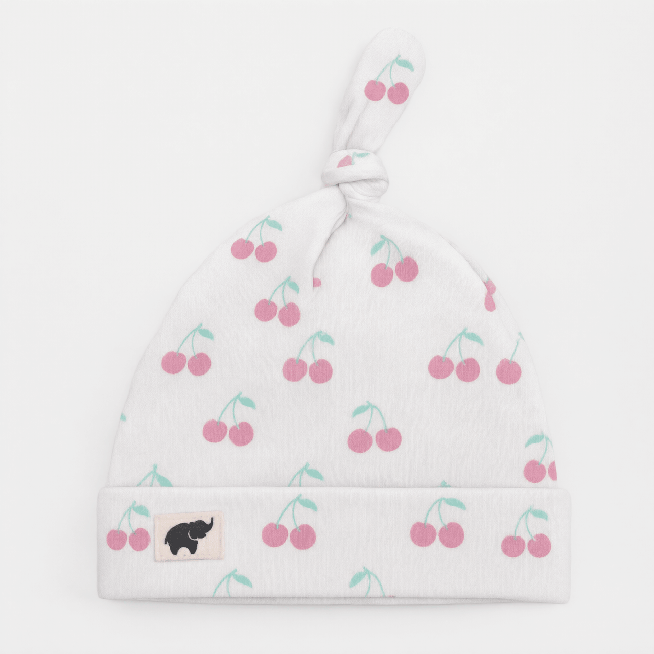 Monica + Andy Baby Top Knot Cap - Pink Cherry (0-6M) - liquidation.store