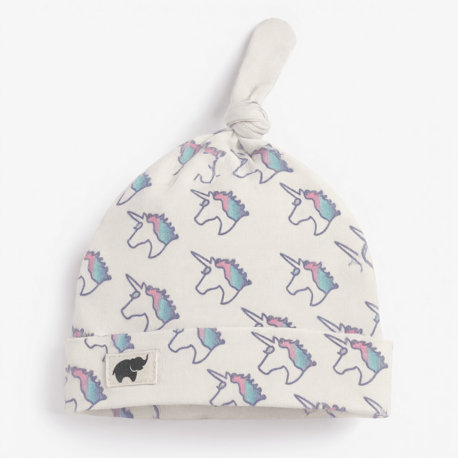 Monica + Andy Baby Top Knot Cap - Unicorn (0-6M) - liquidation.store