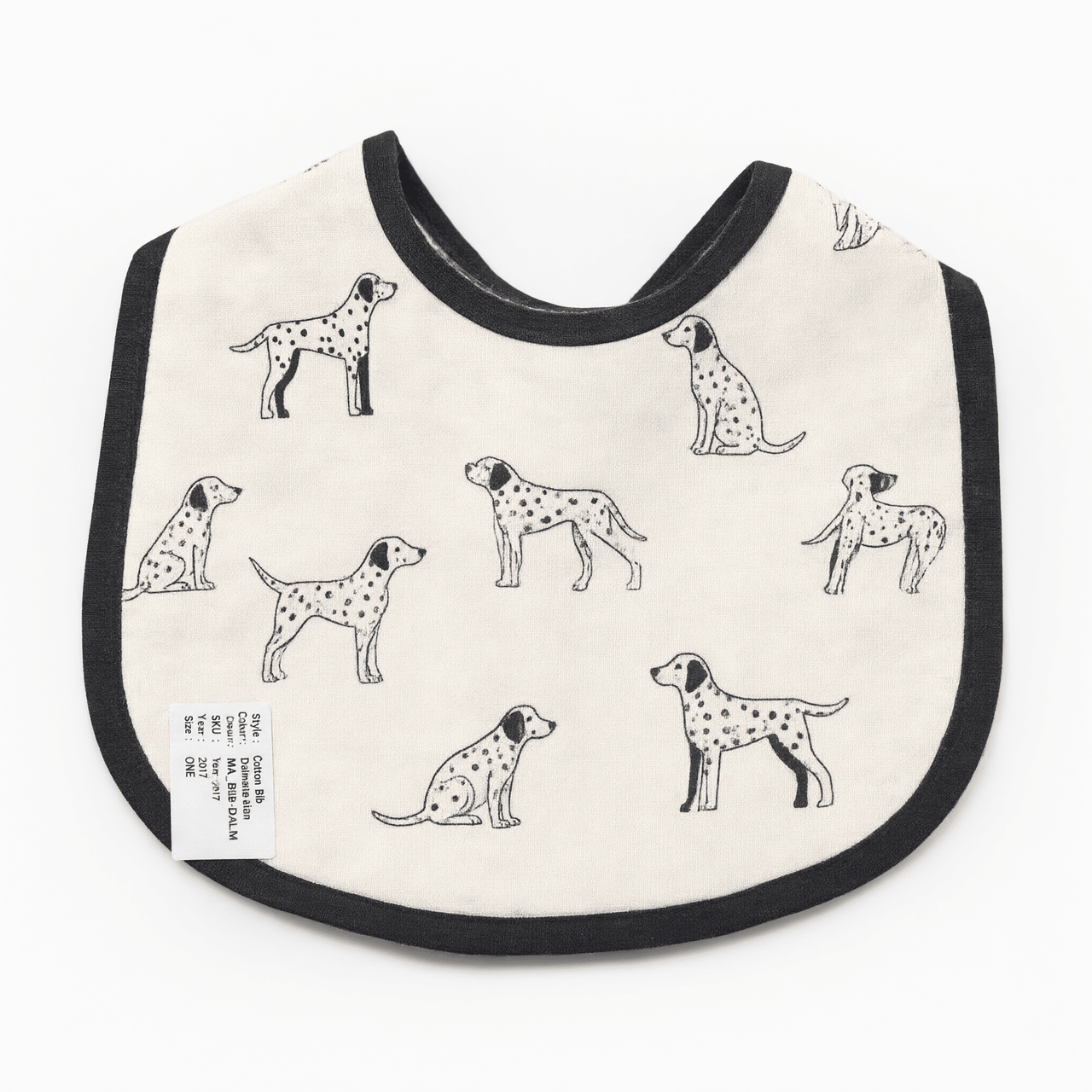 Monica + Andy Classic Cotton Bib - Dalmatian - liquidation.store