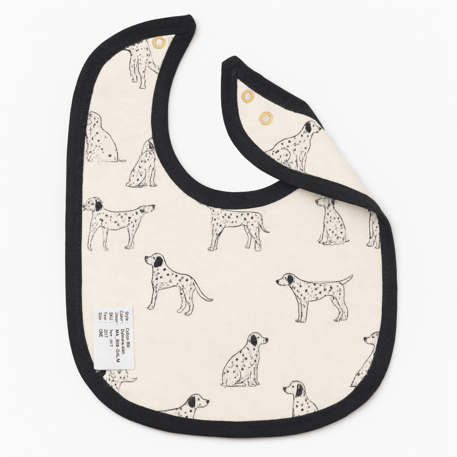 Monica + Andy Classic Cotton Bib - Dalmatian - liquidation.store