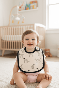 Monica + Andy Classic Cotton Bib - Dalmatian - liquidation.store