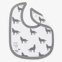 Monica + Andy Classic Cotton Bib - Grey Wolf - liquidation.store