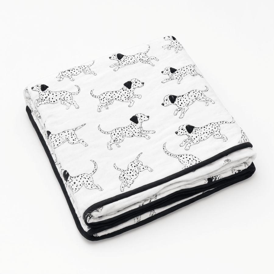 Monica + Andy Cotton Lycra Blanket - Dalmatian - liquidation.store