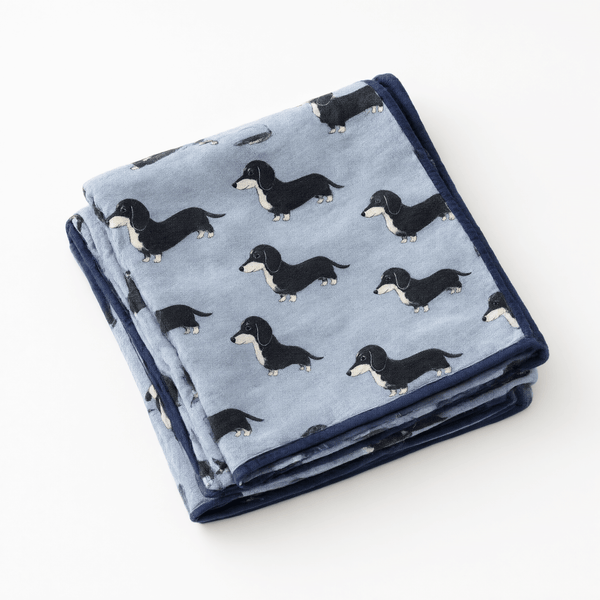 Monica + Andy Cotton Lycra Blanket - Dashound - liquidation.store