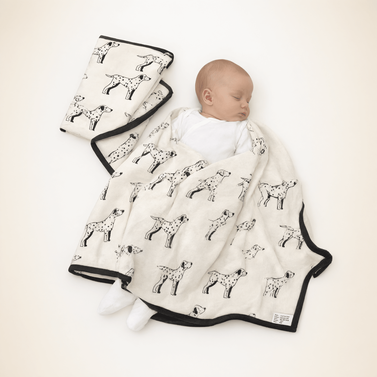 Monica + Andy Double Layer Coming Home Swaddle Blanket - Dalmatian - liquidation.store