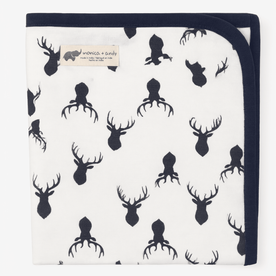 Monica + Andy Double Layer Coming Home Swaddle Blanket - Deer - liquidation.store