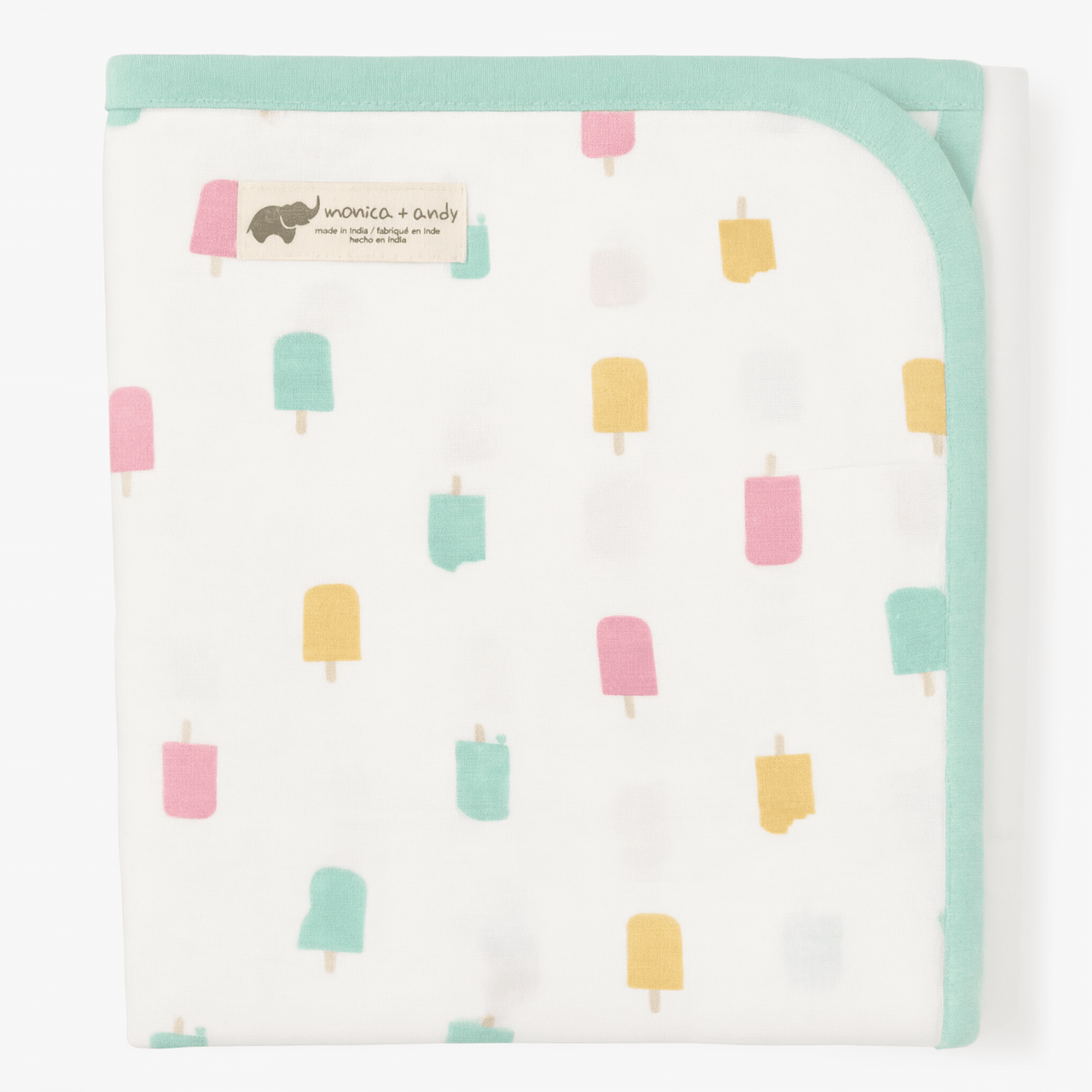 Monica + Andy Double Layer Coming Home Swaddle Blanket - Ice Cream - liquidation.store