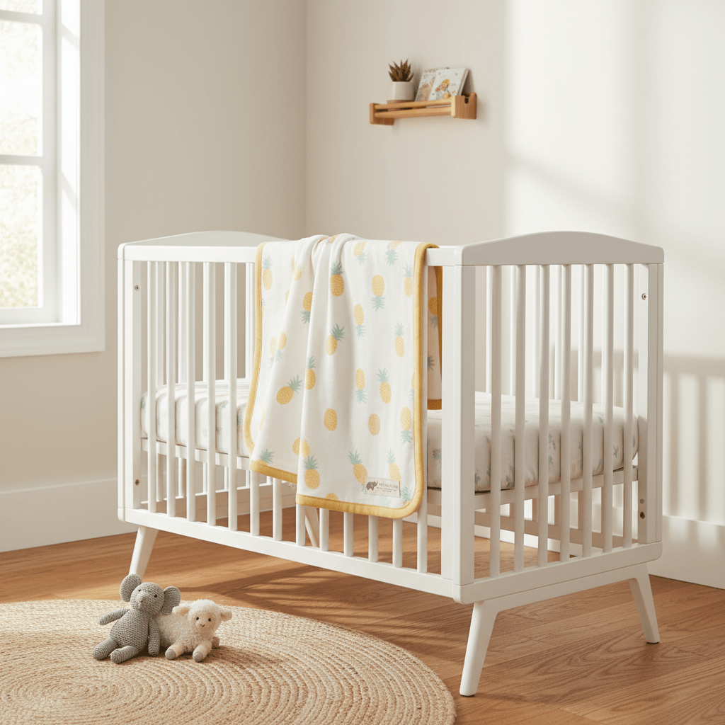 Monica + Andy Double Layer Coming Home Swaddle Blanket - Pineapple - liquidation.store