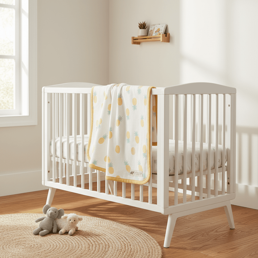 Monica + Andy Double Layer Coming Home Swaddle Blanket - Pineapple - liquidation.store