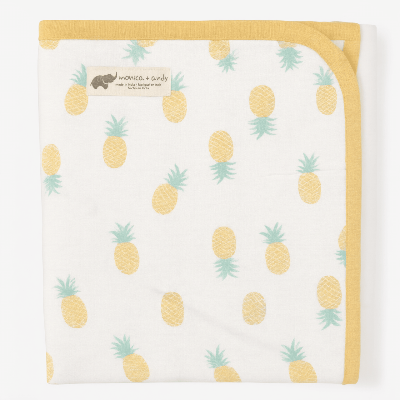 Monica + Andy Double Layer Coming Home Swaddle Blanket - Pineapple - liquidation.store