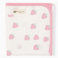 Monica + Andy Double Layer Coming Home Swaddle Blanket - Strawberry - liquidation.store