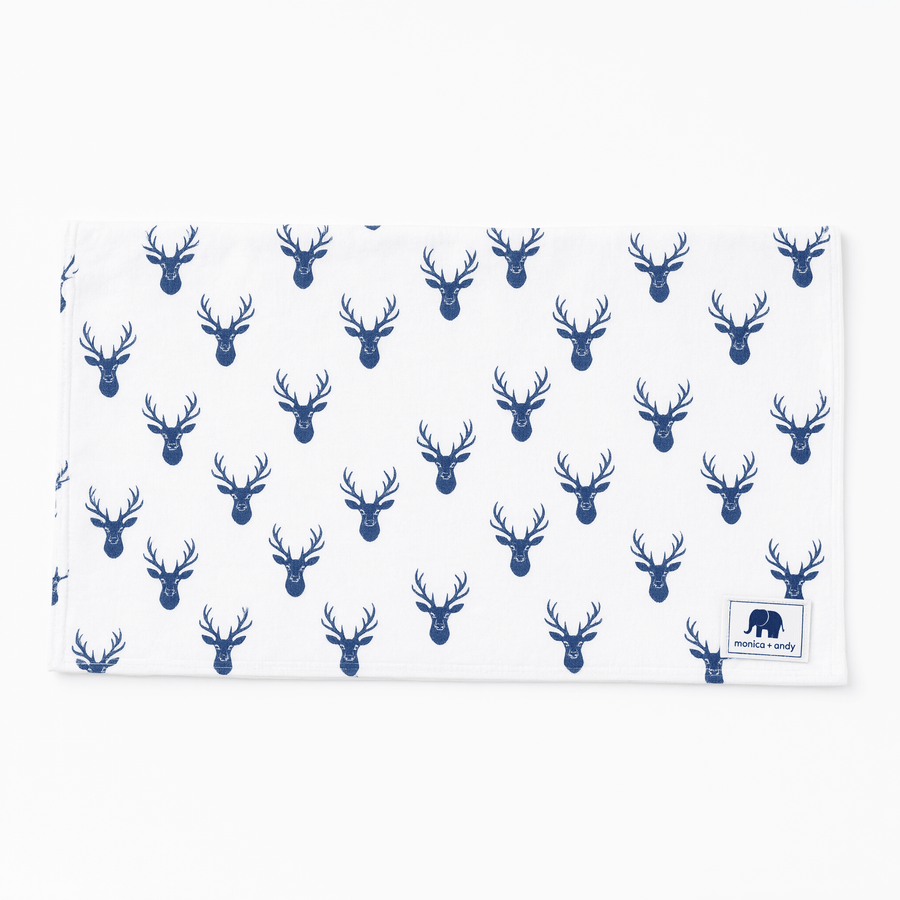 Monica + Andy Organic Cotton Burp Cloth - Deer - liquidation.store