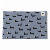 Monica + Andy Organic Cotton Burp Cloth - Sausage Dog - liquidation.store