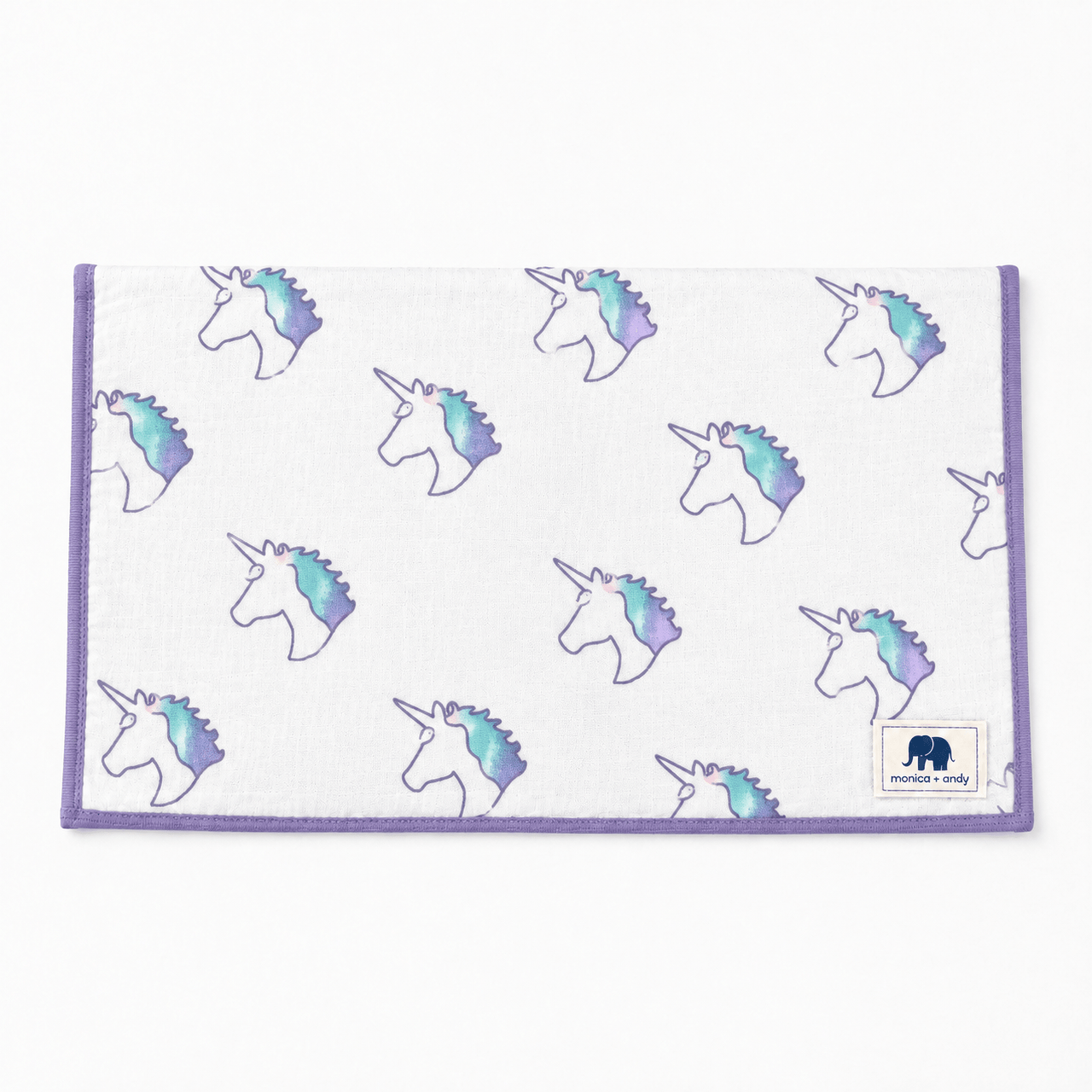 Monica + Andy Organic Cotton Burp Cloth - Unicorn - liquidation.store