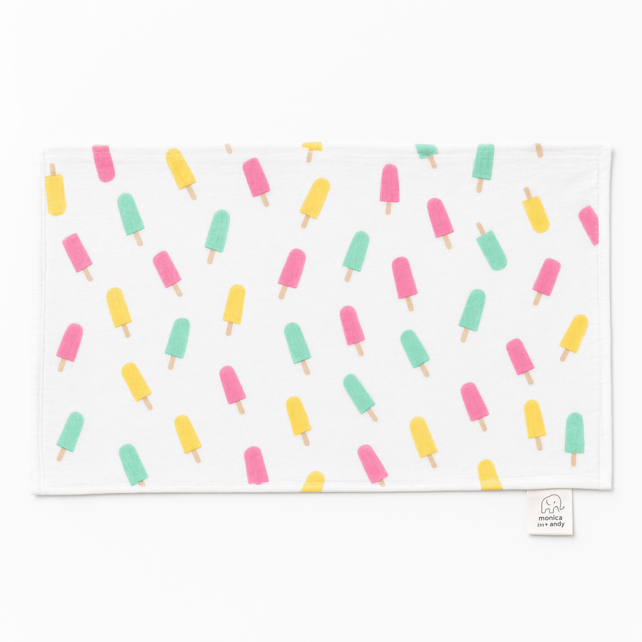 Monica + Andy Organic Muslin Burp Cloth - Ice Lolly - liquidation.store