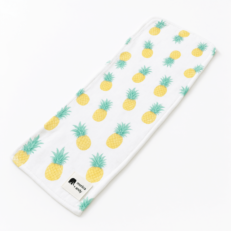 Monica + Andy Organic Muslin Burp Cloth - Pineapple - liquidation.store