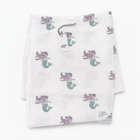 Monica + Andy Single Layer Muslin Swaddle Blanket - Mermaid - liquidation.store