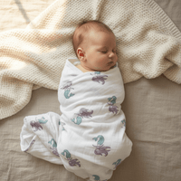 Monica + Andy Single Layer Muslin Swaddle Blanket - Mermaid - liquidation.store
