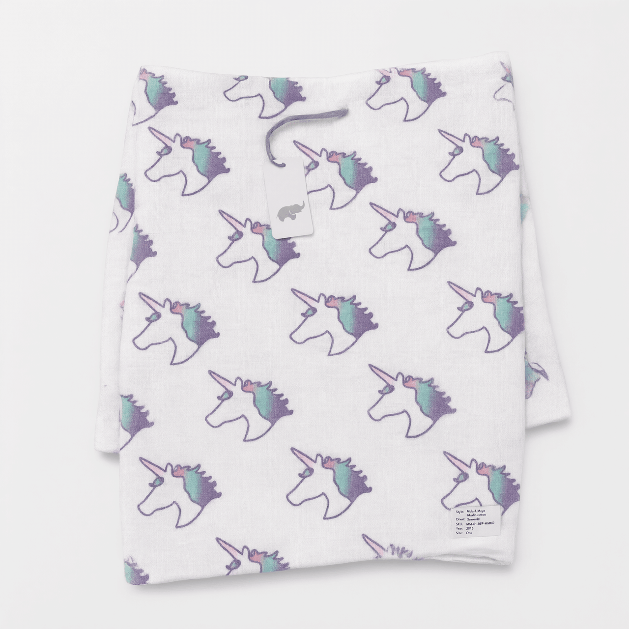 Monica + Andy Single Layer Muslin Swaddle Blanket - Unicorn - liquidation.store
