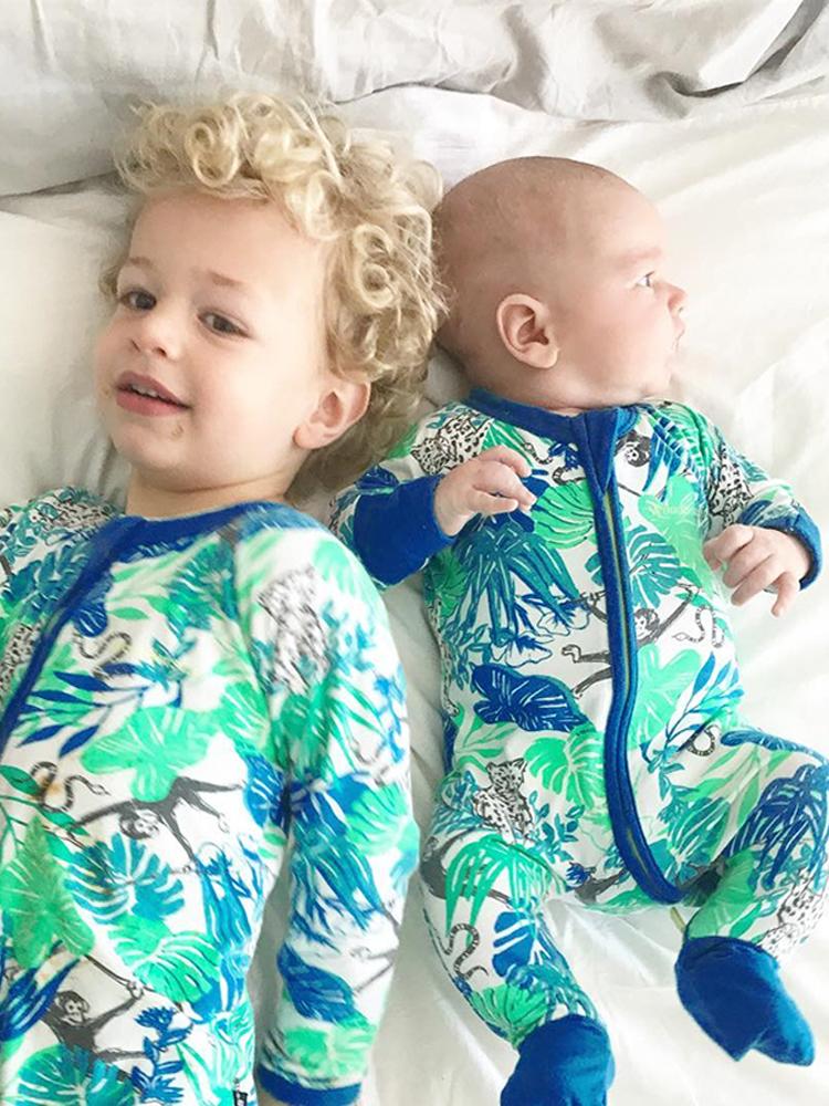 Monkey Blue Baby Zip Sleepsuit with Hand & Feet Cuffs (Various Sizes) - liquidation.store