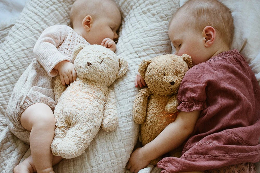 Moonie Organic Humming Bear | Mineral Grey (0+ YRS) - liquidation.store