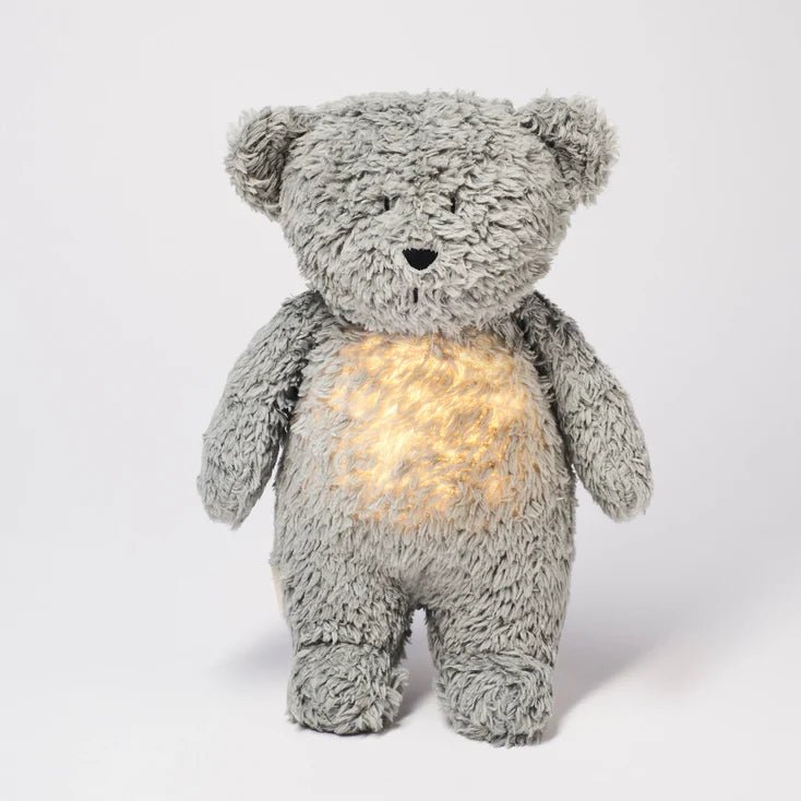 Moonie Organic Humming Bear | Mineral Grey (0+ YRS) - liquidation.store
