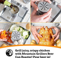 Thumbnail for MOUNTAIN GRILLERS Beer Can Chicken Roaster Stand - liquidation.store
