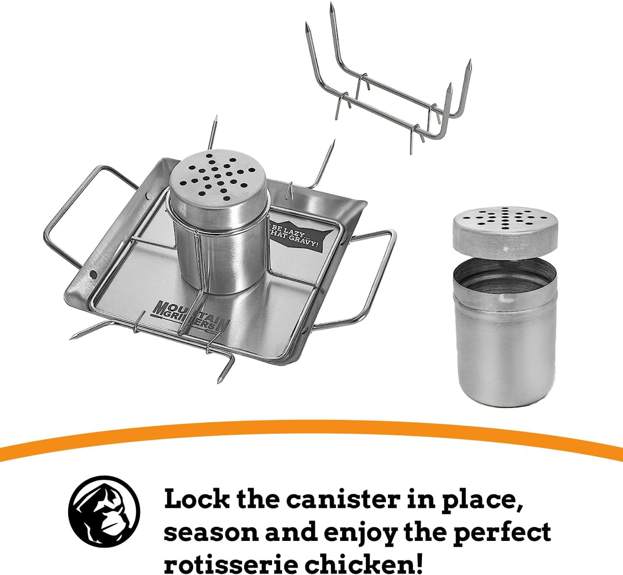 MOUNTAIN GRILLERS Beer Can Chicken Roaster Stand - liquidation.store