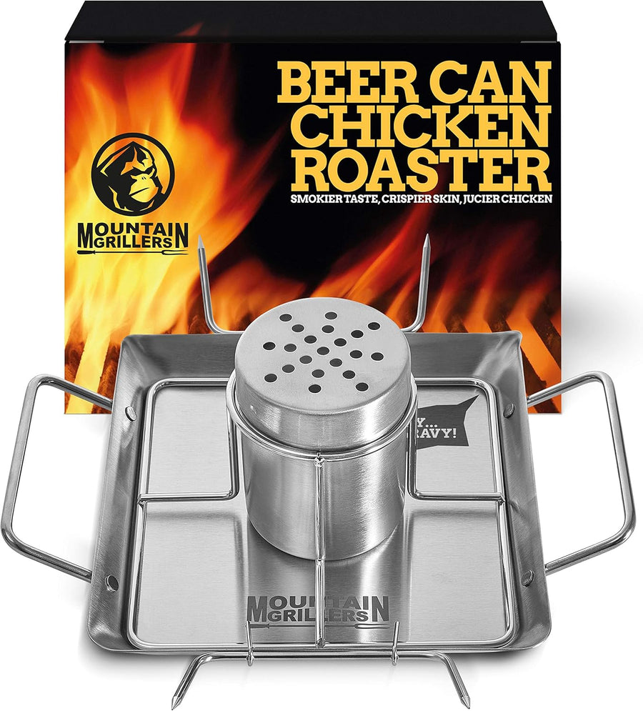 MOUNTAIN GRILLERS Beer Can Chicken Roaster Stand - liquidation.store