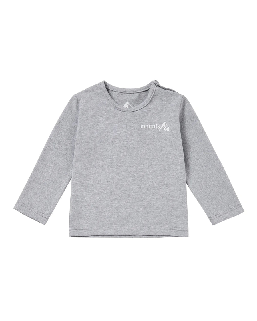 Mounts Thermal Cotton Baby Shirt - Grey (24 - 36M) - liquidation.store