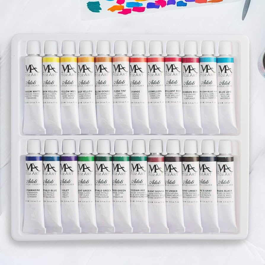 Mozart Acrylic Paints Set - 24 colours - liquidation.store