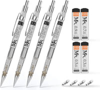 Thumbnail for MozArt Essential Mechanical Pencil Set - 4 Sizes with Refills - liquidation.store
