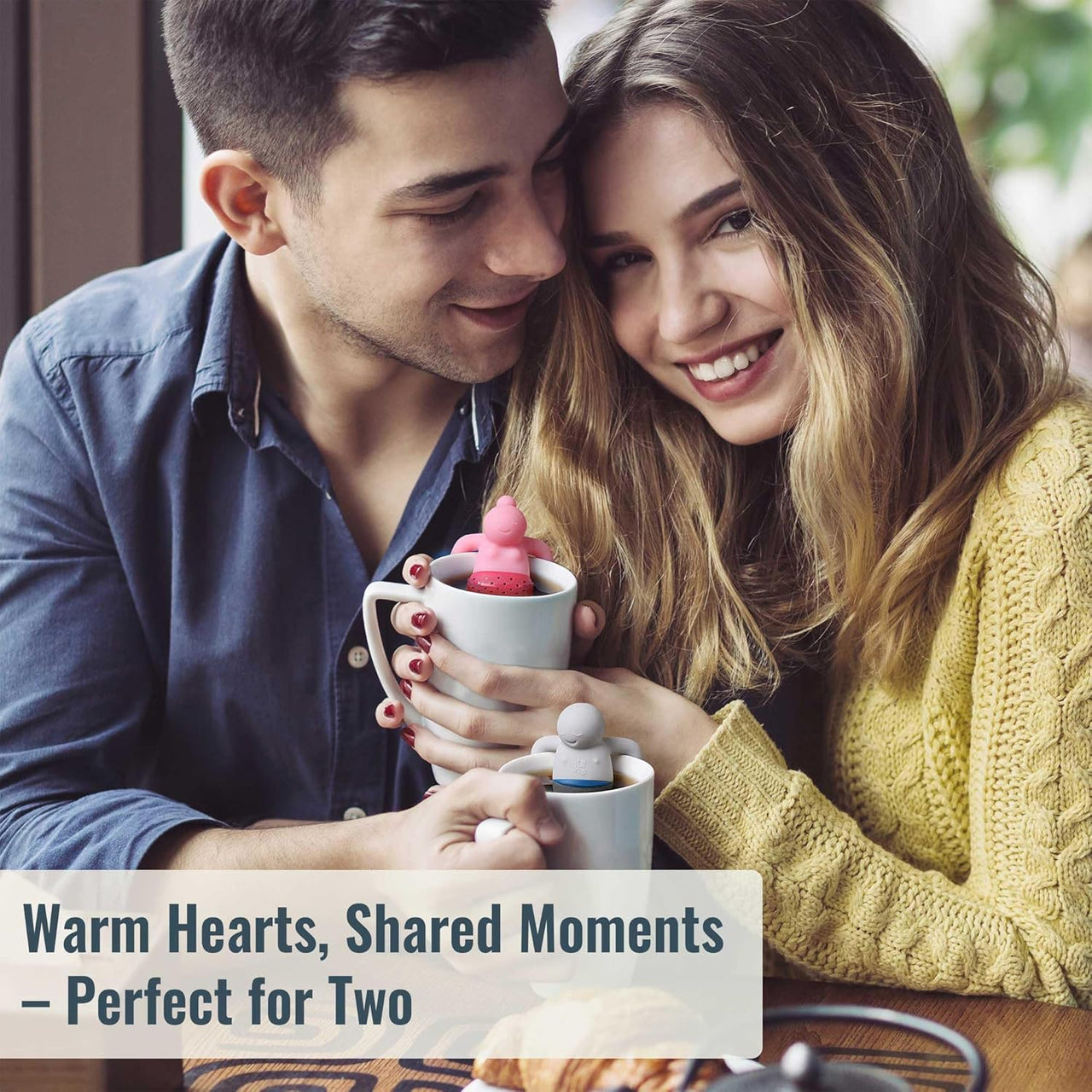 Mr & Mrs Tea Infuser Set for Loose - Leaf Tea - Set of 2 - liquidation.store